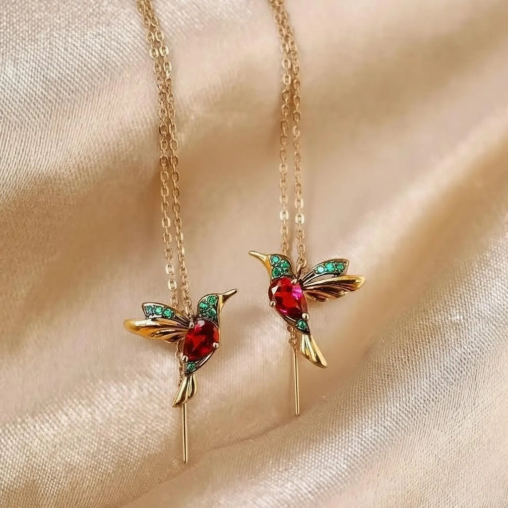 Hummingbird Threader Earrings