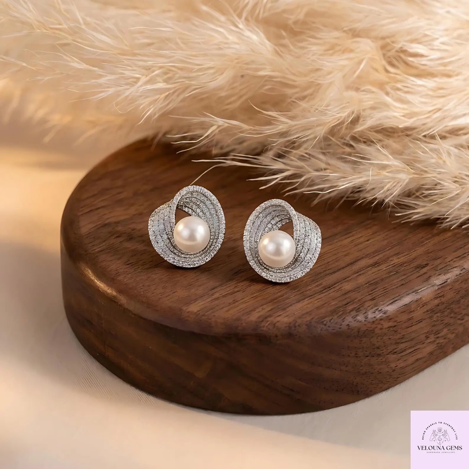 Pearl Stud Earrings